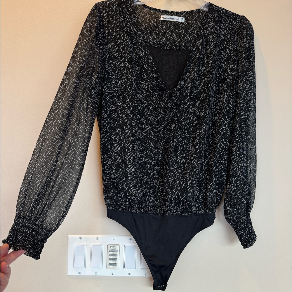 Abercrombie & Fitch Black Dot Blousy Bodysuit